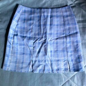 Cute Blue and white checkered skirt